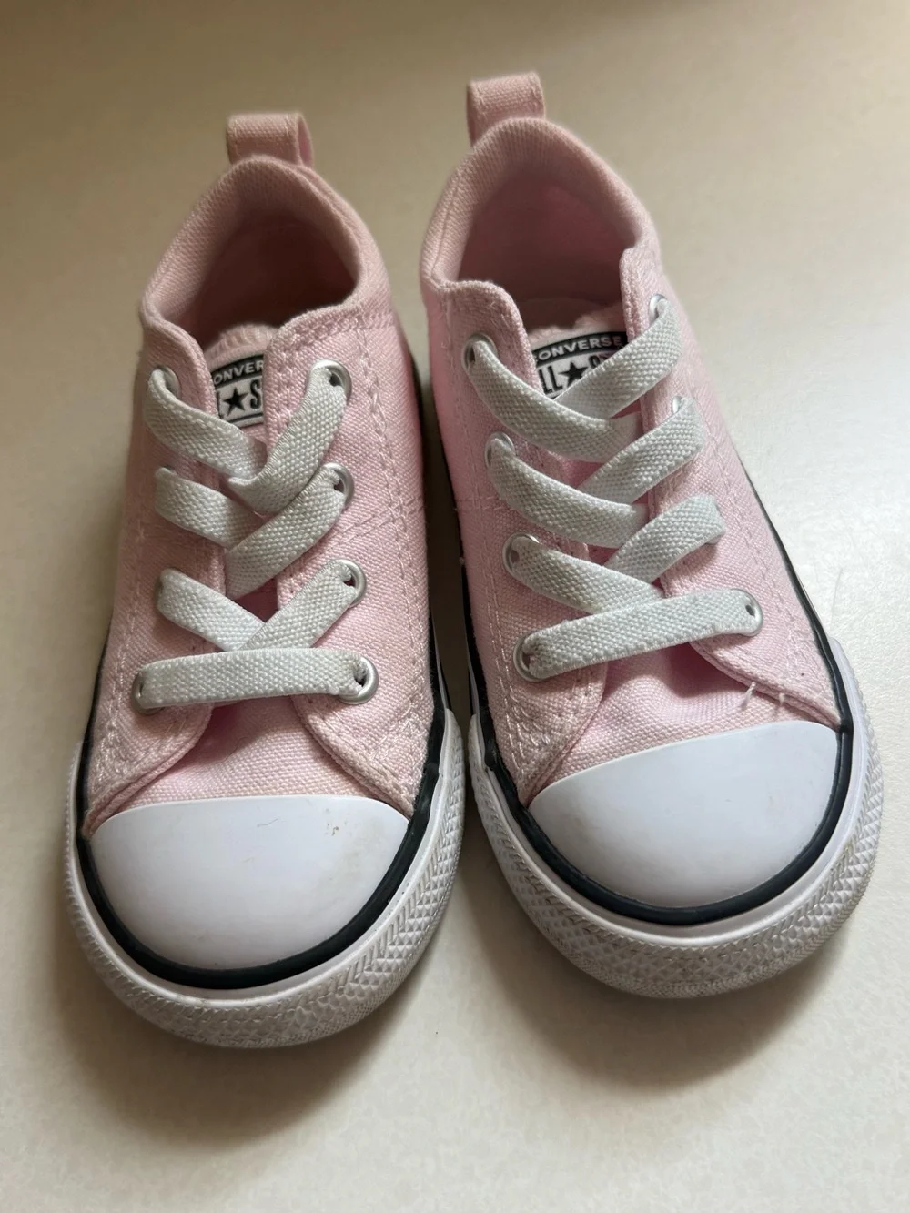 Converse Toddler Pink Low-Top Canvas Sneakers Size 7